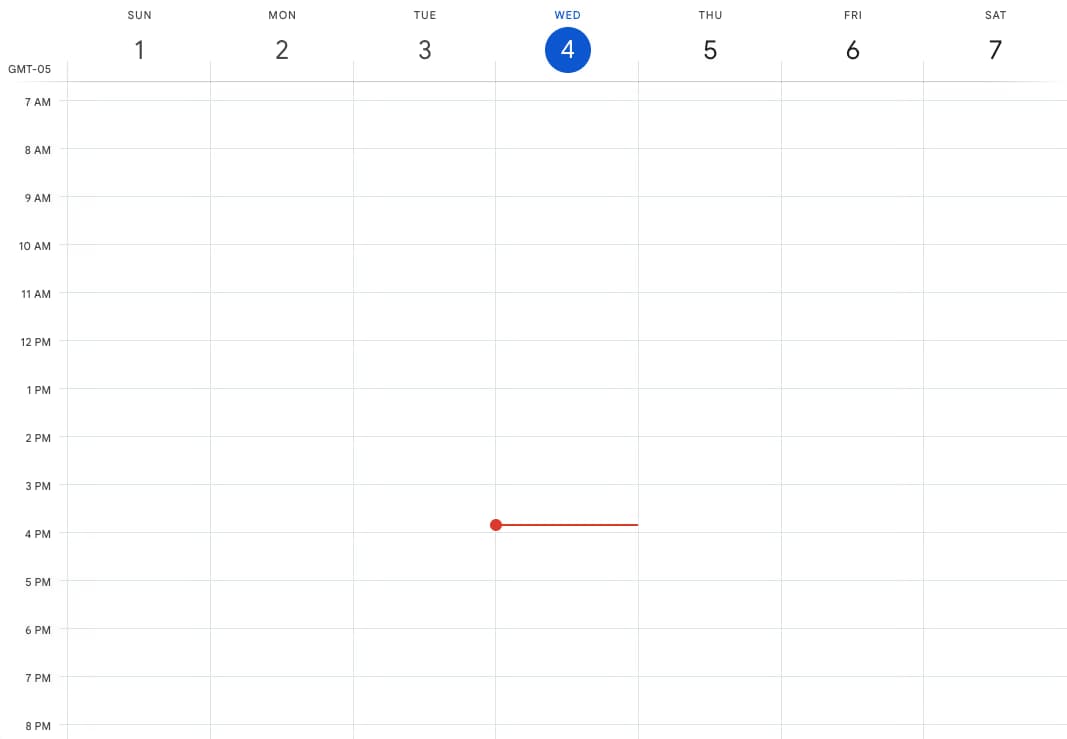 Kickoff calendar screen